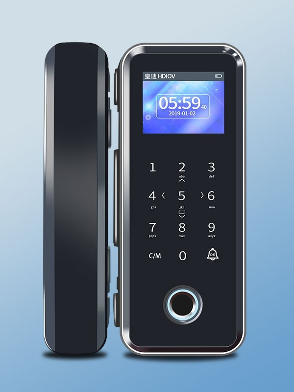 玻璃門指紋鎖-皇迪F2 玻璃門指紋鎖